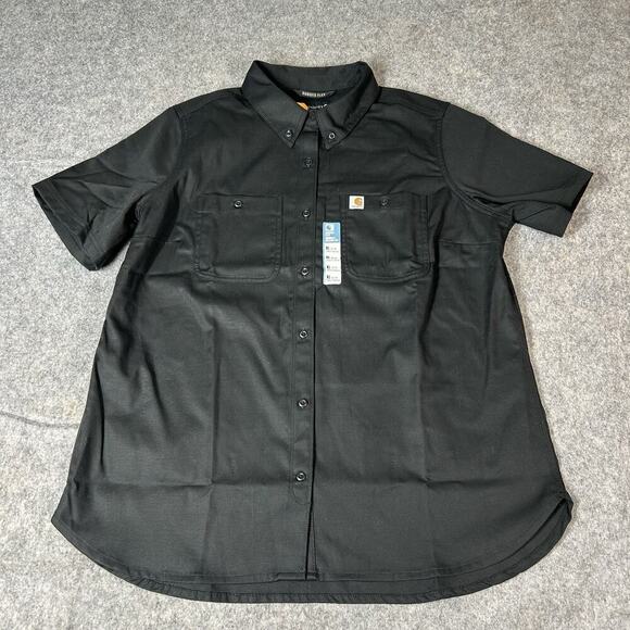 Carhartt Shirt Womens XL Rugged Professional Relaxed Fit Canvas Workwear - Picture 1 of 7